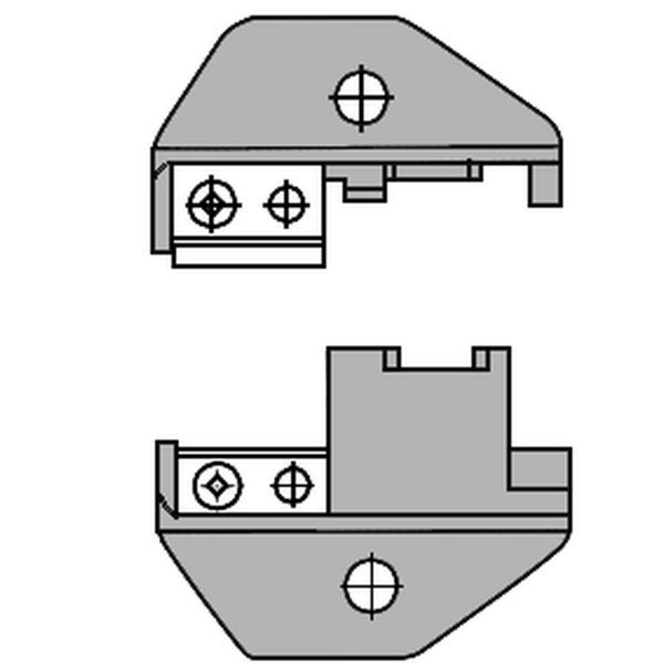 Matrijsset: Modulaire stekers RJ48 10 polig
