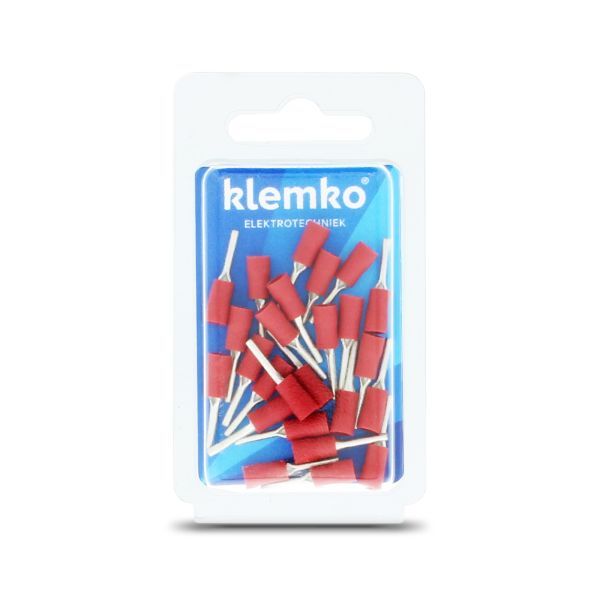 Klemko blister geïsoleerde pensteker P9,5 0,5-1,5mm² PVC | 170160