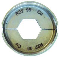 Matrijsset MS22, zeskantpersing, kabelschoen,doorsnede:95mm², DIN40500