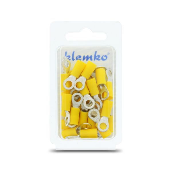 Klemko blister geïsoleerde ringkabelschoen M5 voor draad 4,0-6,0mm² | 171150