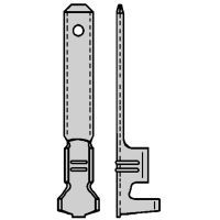 F-krimp Ongeïsoleerde Vlaksteker 2,8x0,8mm voor kabel 0,5-1,