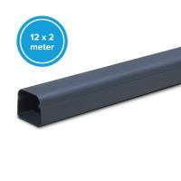 Leidingkanaal airco 65x50mm, grijs RAL7016, 12x2 mtr, Doos