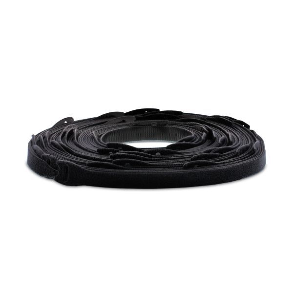 Klittenband bundelband 20x330mm zwart
