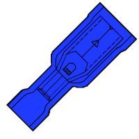 Geïsoleerde Rondstekerhuls 4mm voor 1,5-2,5 mm²