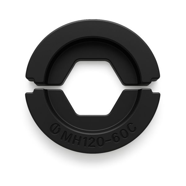 Inzetmatrijs kabelschoenen 60 kN rond 120 mm² hexagonaal