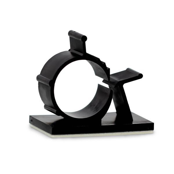 Zelfklevende kabelbeugel 16/20mm zwart 50 stuks