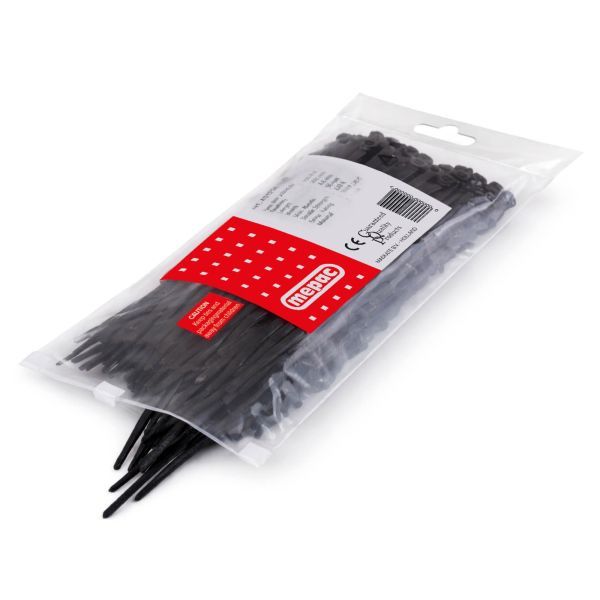Mepac bundelband classic 360x4,5mm zwart 100 stuks | 451284