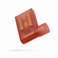 Klemko haakse vlakstekerhuls geïsoleerd 6,3mm voor 0,5-1,5 mm², korte huls | 156145