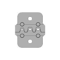 Wezag inzetmatrijs voor ongeïsoleerde vlakstekerhulzen met tab 4,8