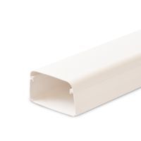 Leidingkanaal airco verpakt 125x75mm, wit, 2 mtr