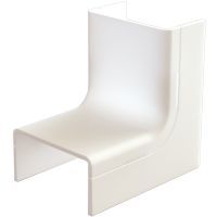 Binnenbocht met bodemstuk 25x13mm wit