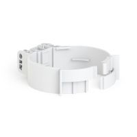 Buisbeugel PP excentrisch D80 wit