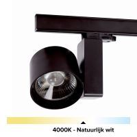 B-Railspot zwart, 26W, 2800 lumen, 4000K, 30°, dimbaar