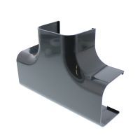 T-stuk 125x75mm, antraciet grijs