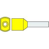 Klemko geïsoleerde twin adereindhuls 6 mm² in DIN kleur geel penlengte 14mm 100 stuks | 727550