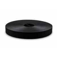 Klittenband tweezijdig extra sterk 20mm zwart - rol van 25m
