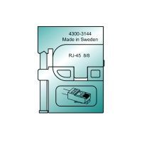 Klemko inzetmatrijs MTF modulair plug RJ45 / westernstecker RJ45 | 930666