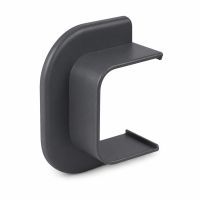 Canalit plafond/wand eindstuk voor leidingkanaal airco en warmtepomp antraciet grijs RAL7016 125x75mm | 941379