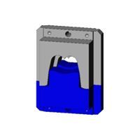Matrijs voor ongeïsoleerde klauwskabelschoenen (0,5-1mm²), F-krimp