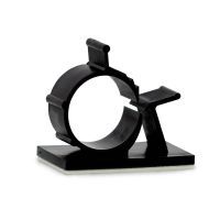 Zelfklevende kabelbeugel 16/20mm zwart 50 stuks