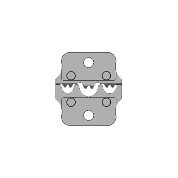 Wezag inzetmatrijs voor ongeïsoleerde ringkabelschoenen, 4mm - 10mm²