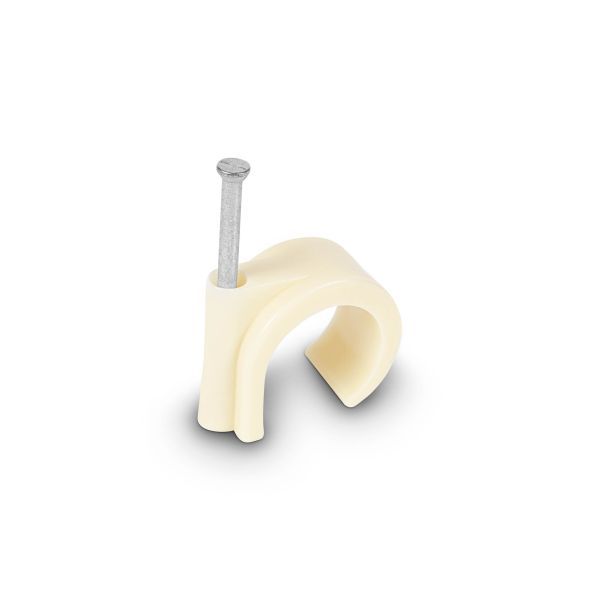 Spijkerclip 16/19mm creme 100 stuks
