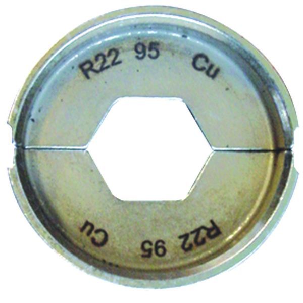 Matrijsset MS22, zeskantpersing, kabelschoen,doorsnede:95mm², DIN40500