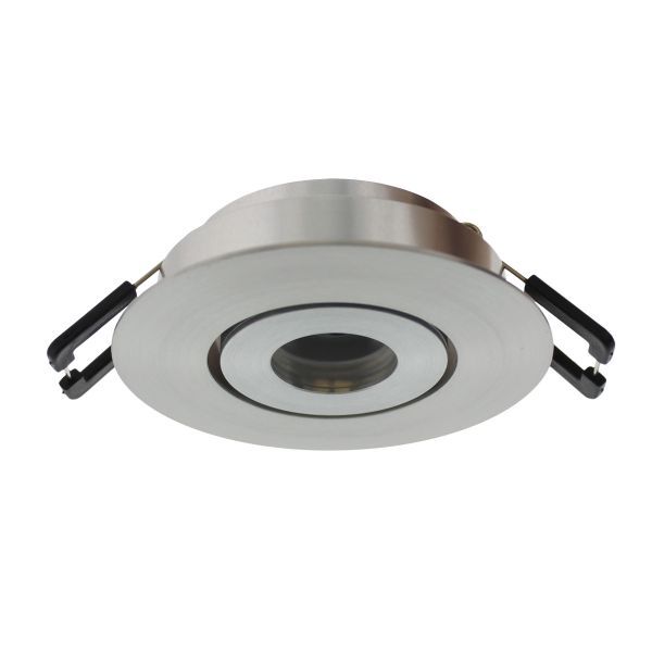 Siena XPG richtbare ledspot, 2.1W, 700mA, 2700K, RVS look