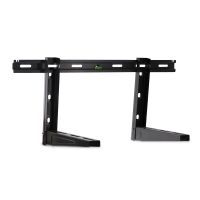 Wandbeugel met schuifrail 800 x 450mm, grijs