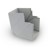 Buitenhoek 110x62mm grijs