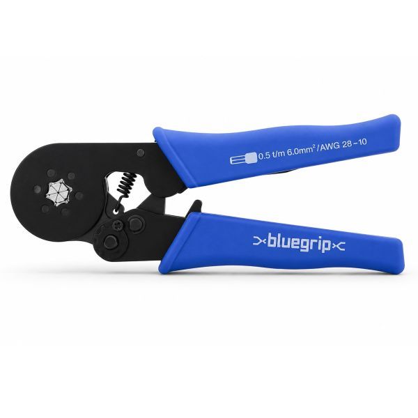 Bluegrip sperkrimptang adereindhulzen 0,5 - 6,0 mm² in zeskantpers | 900013