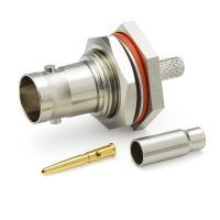 Klemko BNC 75 ohm chassisdeel female recht krimp kabel 6mm | 183088