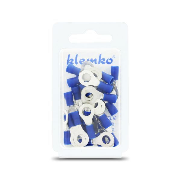 Klemko blister geïsoleerde ringkabelschoen M6 1,5-2,5mm² PVC | 170770