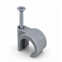 Mepac flexbuis schroefclip gecentreerde rib grijs 16-19mm 100 stuks | 421282