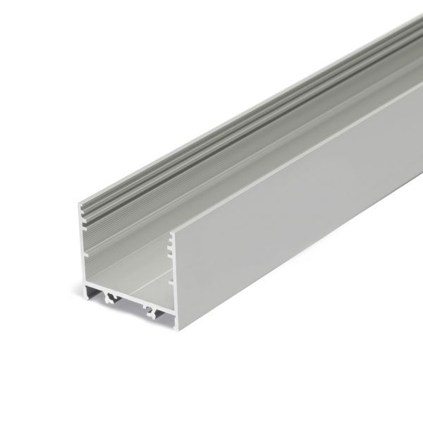 Profiel 30, type 30-02 opbouw recht, zilvergrijs, 2 meter