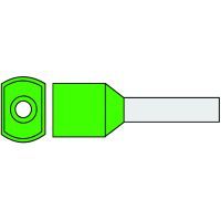 Klemko geïsoleerde twin adereindhuls 6 mm² standaard kleur groen penlengte 14mm 100 stuks | 720550
