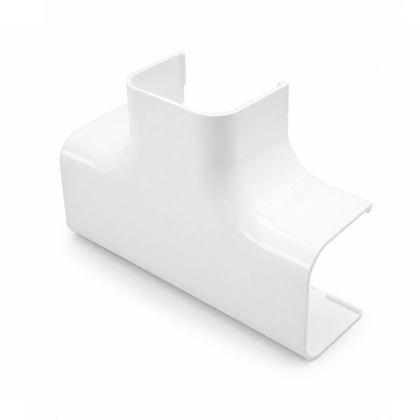 Canalit T-stuk voor leidingkanaal airco en warmtepomp wit RAL9010 125x75mm | 942075