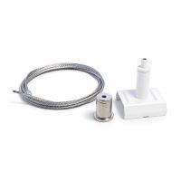 3 fase rails suspension (kit voor draad 1,5 m), wit (RAL9010)