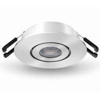 Lumiko Siena COB richtbare LED spot RVS look 3,1W, 350mA 3000K