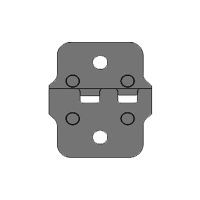 Wezag inzetmatrijs voor geïsoleerde vlakstekers en vlakstekerhulzen, AWG10 en AWG12