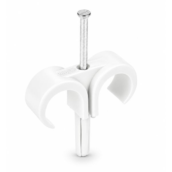 Mepac plugclip nagel duo transparant 16-19mm 100 stuks | 421705