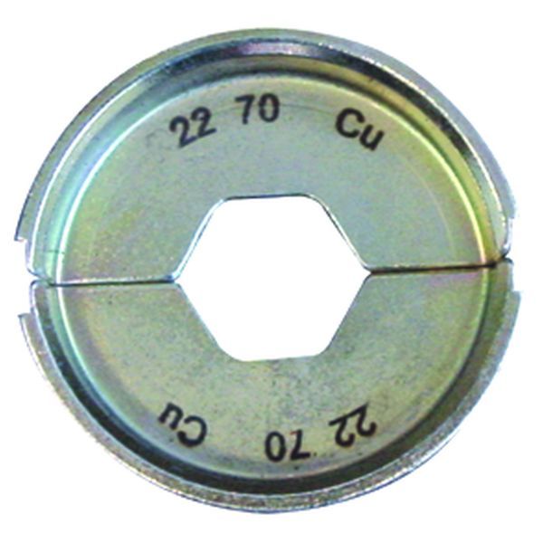 Matrijsset MS22, zeskantpersing, kabelschoen,doorsnede:70mm², DIN46235