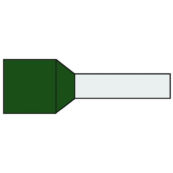 Klemko geïsoleerde adereindhuls 50 mm² afwijkende kleur olijf penlengte 25mm 25 stuks | 726122