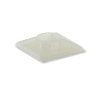 Plakzadel 27x27mm transparant 100 stuks