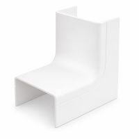 Canalit binnenbocht met bodemstuk voor Systeem25 leidingkoker 25x13mm wit RAL9010  - 2 stuks | 932011