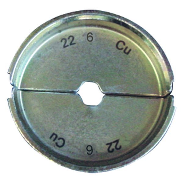 Matrijsset MS22, zeskantpersing, kabelschoen,doorsnede: 6mm², DIN46235
