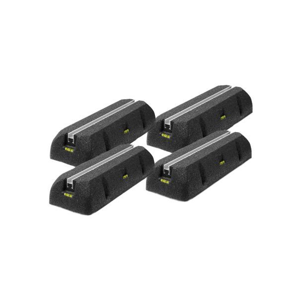 Rubberen opstelbalken 250mm - 160kg, 4 stuks