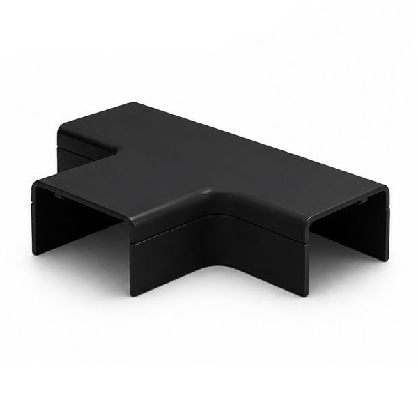 Canalit T-stuk met bodemstuk voor Systeem25 leidingkoker 25x13mm zwart RAL9005 - 2 stuks | 934051