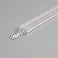 Profiel afdekking F klik transparant, 2 meter