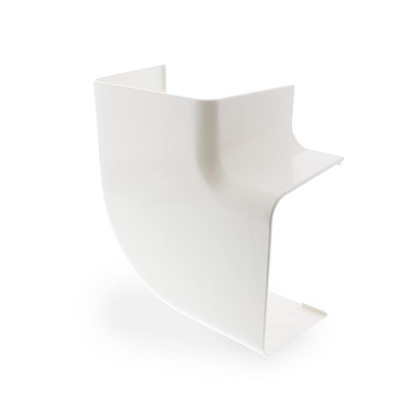 Platte bocht 140X90mm wit